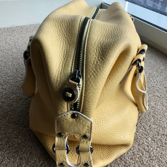 Cole Haan Village Satchel, Yellow Pebble Leather - Picture 2 of 16